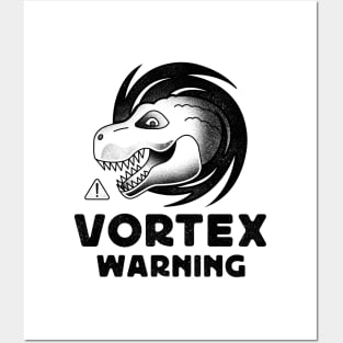 Vortex Warning Dinosaur Emblem Posters and Art